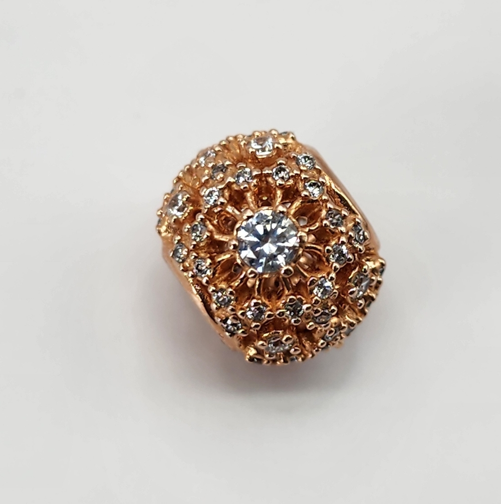 Pandora Rose Gold Bling Charm
